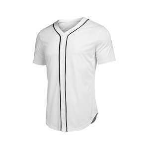 Vintage Unisex Baseball Button Down Jersey Short Sleeve V-neck <b>Hip</b> Hop T-shirt Quick Dry Breathable Fabric <b>For</b> Casual Streetwear - Product Image 5
