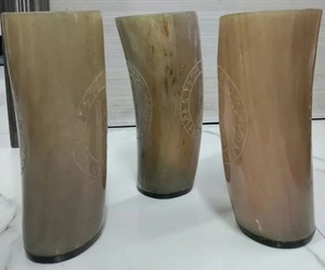 Vaso de chupito vikingo de cuerno de búfalo con patrón de corazón, hecho a mano, impermeable, para hidromiel/ale/cerveza, regalos de Navidad y Año Nuevo, apto para lavavajillas - Product Image 5