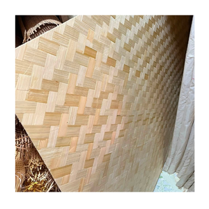 Tapis tissé en bambou rustique, panneau mural en bambou naturel pour la décoration écologique de la maison, panneaux muraux et finition intérieure du plafond - Product Image 1