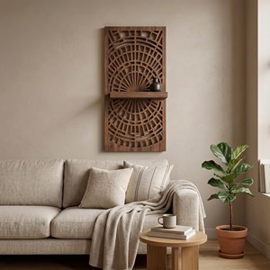Organisateur de bureau artisanal en bois de noyer avec incrustation de nacre, vente en gros Moradabad - Product Image 2