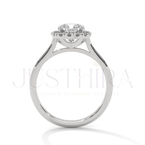 Most Selling Solitaire Prong Setting <b>Cushion</b> Cut Diamond Ring for Everyday Wear Office Use And Wedding Elegant Gift For Her - Product Image 4