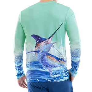 เสื้อผ้ากีฬาแบบสั่งทำพิเศษ ปี 2026 แบบซับลิเมชั่น แขนยาว ขนาดสั่งทำได้ 100% โพลีเอสเตอร์ คุณภาพสูง สำหรับตกปลา - Product Image 3