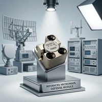Isolateur RF à large bande 5,5-20 GHz, conception à ligne de bande TAB, faible perte, isolation élevée pour la communication micro-ondes