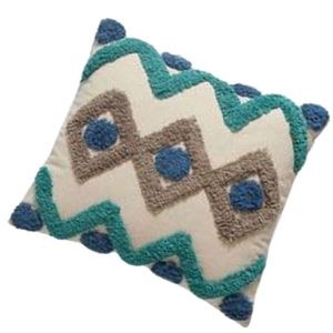 Cojín de Algodón Tejido Natural, Estampado, Suave, Transpirable, Acogedor, Decorativo, Hipoalergénico, para Cama, Sofá y Hogar - Product Image 6