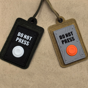 ปุ่มยาง 3 มิติ รูปตัวอักษรตลก ห้ามกด ปุ่มสัมผัส 3 มิติ แบบยุทธวิธี วัสดุซิลิโคนนุ่ม ตลก - Product Image 3