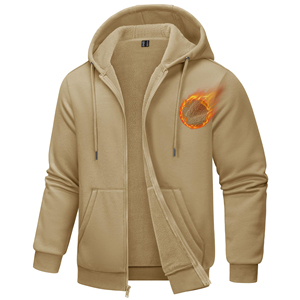 Sweat-shirts à capuche de qualité supérieure pour hommes, coupe classique, en molleton de coton, décontractés, avec poches avant, prix abordable, pour l'automne. - Product Image 4