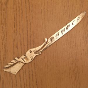 Cuchillo para Mantequilla de Latón Estilo Antiguo, Espátula Multiusos para Mantequilla, Queso, Mermelada y Pan, Herramienta de Cocina Hecha a Mano, Duradera, con Acabado Premium - Product Image 3