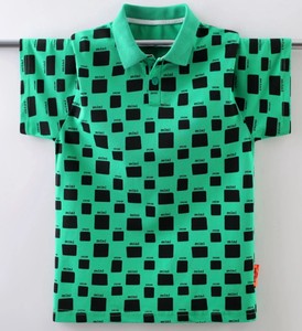 Polo tricoté décontracté à manches courtes pour enfants, en coton uni, pour garçons et filles - Product Image 5