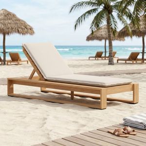 ชุดพักผ่อนกลางแจ้งและเตียงอาบแดดไม้สัก ผลิตในอินโดนีเซีย - Product Image 1