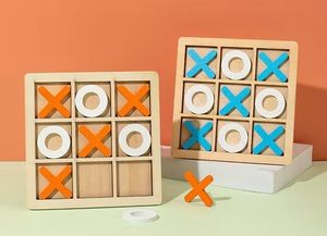 Jeu de Tic Tac Toe en bois pour enfants et adultes, jeu de société classique XO, jouet éducatif pour la famille, jeu de table amusant pour les voyages - Product Image 2