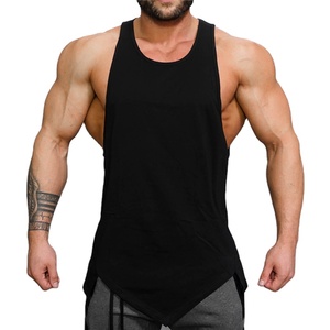Débardeur de musculation respirant en tricot personnalisé pour hommes, sans manches, uni, pour la gym et le fitness - Product Image 3