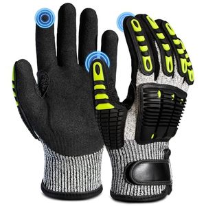 Guantes Mecánicos Premium de Piel de Cabra TPR, Resistentes al Agua y a Impactos, para Ciclismo Diario y Trabajo - Product Image 1