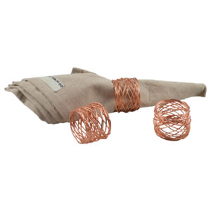 Anillos para servilletas de alambre y soporte para paños de mesa, diseño de vajilla con acabado pintado, chapado y pulido de alta calidad, soporte para servilletas - Product Image 1