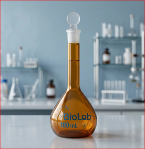 Frasco Volumétrico de Vidrio Borosilicato con Cuello Largo, Frasco de Medición para Preparación de Soluciones de Laboratorio - Product Image 6