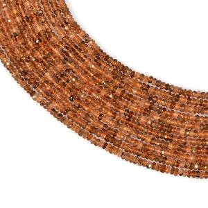 Cuentas Rondelle facetadas andalucita Cuentas Rondelle andalucita Cuentas andalucita - Product Image 4