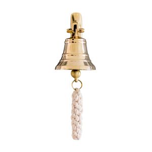 Campana de puerta artesanal de latón macizo para entrada de templo, decoración del hogar y estilo interior tradicional - Product Image 1