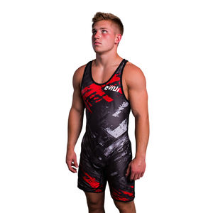 Maillots de lutte personnalisés par sublimation pour haltérophilie, hauts de lutte, vêtements d'entraînement et de fitness - Product Image 4