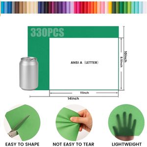 Sacchetti Regalo Multicolore 14x10 Pollici per Fai da Te, 330 Fogli di Carta Velina per Confezioni, Ideali per Compleanni, Matrimoni, Festività - 40 - Product Image 1