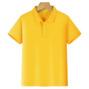 เสื้อโปโลชุดนักเรียนชายระดับพรีเมียมสำหรับเด็ก |   สีส้มล้วน โพลีเอสเตอร์ 100% ซักเครื่องได้ - Product Image 4
