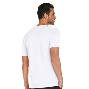 Camiseta Blanca para Hombre, Diseño Sólido, Transpirable, de Algodón, Informal, de Manga Corta, para Verano - Product Image 3