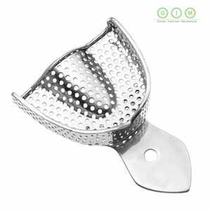 Plateaux d'empreinte perforés de qualité supérieure, instruments dentaires en acier inoxydable, ensemble d'équipement professionnel pour laboratoire clinique - Product Image 6