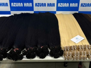 Super Vente Couleur Personnalisée Noir Cuticule Intact 100% Remy Hair I Tip Extensions de Cheveux Humains - Product Image 3