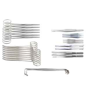 Ensemble d'instruments cardiovasculaires en acier inoxydable réutilisable, autoclavable, de qualité chirurgicale, kit d'outils pour chirurgie cardiaque, manuel CE - Product Image 6