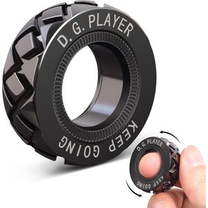 Adjustable Premium Stainless Steel Magnetic Fidget <b>Spinner</b> <b>Ring</b> Stress & Anxiety Relief Toy for Adults & Teens ADHD Sufferers - Product Image 1