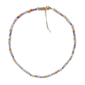 Collier baroque en pierre naturelle fait main, polyvalent, automne-hiver, acier titane intégral, douche - pas besoin de le retirer - Product Image 5