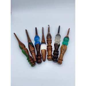 Crochet en bois et résine de qualité supérieure pour une manipulation facile du fil pour les fournitures d'artisanat - Product Image 3