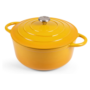 Olla para sopa de restaurante de hierro fundido esmaltado de 26cm personalizada al por mayor, utensilios de cocina, cazuela antiadherente esmaltada, olla para sopa de estofado de Horno Holandés - Product Image 1