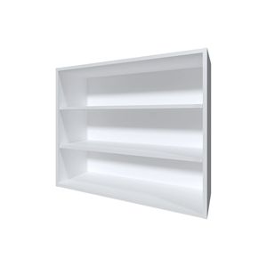 Open <b>Storage</b> White <b>Wall</b> Cabinet - Product Image 2