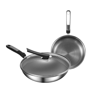 Juego de Woks Elegantes Diseñados para Hogares Modernos con Superficie Lisa, Base Resistente, Asas Cómodas y Fácil Limpieza - Product Image 3