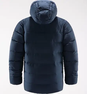 Chaqueta Acolchada de Invierno para Hombre, con Cuello Alto, de Lona Verde, con Logotipo Personalizado OEM - Product Image 3