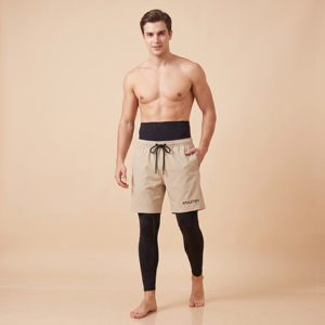 Shorts de sport modestes 2-en-1 pour hommes Running Fit avec leggings de compression, anti-humidité, pour entraînement, fitness et sport - Product Image 1