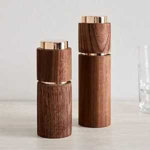 Handcrafted Natural Olive Wood <b>Salt</b> and Pepper <b>Shaker</b> Set Professional Tabletop Seasoning Dispensers Spice Cruet Kitchenware - Product Image 5