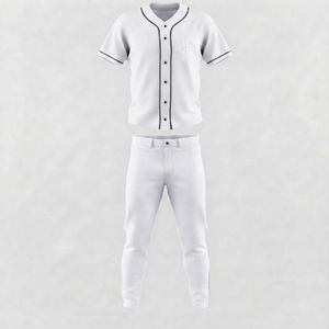 Ensemble de baseball pour hommes de haute qualité, matière 100% polyester, col en V, impression par transfert par sublimation par RIVIAN ATLANTIC - Product Image 2