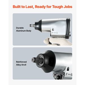 Kit Professionale di 71 Accessori per Utensili Pneumatici, Chiave a Impatto da 1/2'', Chiave a Cricchetto da 3/8'', Smerigliatrice Diritta da 1/2'', Martello Pneumatico 4500 BPM - Product Image 5