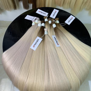 Haute qualité 26 pouces couleur claire soyeuse vague droite vietnamienne extensions de cheveux humains bruts teints expédition rapide grand gros en vrac - Product Image 4