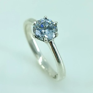 Anillo redondo de topacio azul, plata de ley 925, regalo de joyería para ella, engaste de garras, joyería de topacio azul hecha a mano, piedra de nacimiento de diciembre - Product Image 4