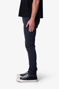 Jean en denim pour homme de haute qualité en coton, coupe skinny, marque AM Street, noir délavé, taille mi-haute, style hip-hop, respirant, streetwear, Y2K, OEM ODM - Product Image 4