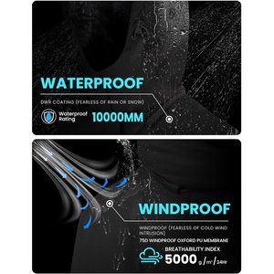 เสื้อแจ็คเก็ตสกีกันน้ำสำหรับผู้หญิง ไซส์ XL ปี 2025 บุด้วยผ้าฟลีซ กันลม สำหรับฤดูหนาว เสื้อโค้ทฤดูหนาวอุ่นๆ สำหรับผู้หญิง ชุดสกี - Product Image 4