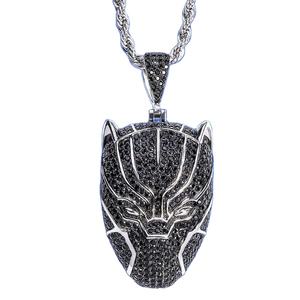 Collier pendentif diamant vintage masque sombre zircon personnalisé bijoux hip-hop vente en gros d'usine pendentif diamant - Product Image 1