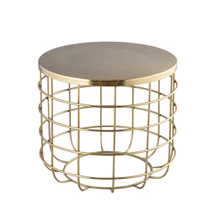 Table basse en fer forgé nordique, salon, verre trempé rond, petite table basse, maison, table à thé simple et mini - Product Image 4