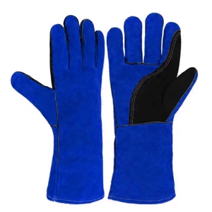 Gants de soudage en cuir de vachette de haute qualité, durables, chauds et épais, gants de sécurité industrielle à bas prix - Product Image 2