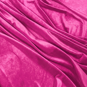 Bright Magenta Velvet Fabric 100% Polyester Woven Medium Weight Plain Modern Luxury Home Textile 130 GSM Girls Wedding - Product Image 3
