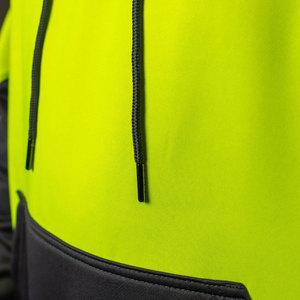 <b>Reflective</b> Hooded Fr Sweatshirt Hi-vis Safety Hoodie Knitted Cotton Custom Logo Solid Color <b>Top</b> Work Clothes - Product Image 2
