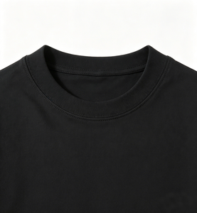 T-shirt pour homme à coupe classique, col rond, manches courtes, 100% coton jersey, décontracté, tricoté, uni, teint, écologique, respirant - Product Image 4