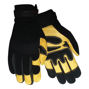 Gants de mécanicien de qualité supérieure en cuir, résistants aux chocs TPR, avec poignet élastique, anti-chaleur, antidérapants, sans latex pour - Product Image 4