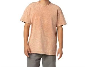 Camiseta Deportiva Vintage de Alta Calidad, Personalizable con Logotipo, Hombros Caídos, Lavado Ácido Premium - Product Image 1